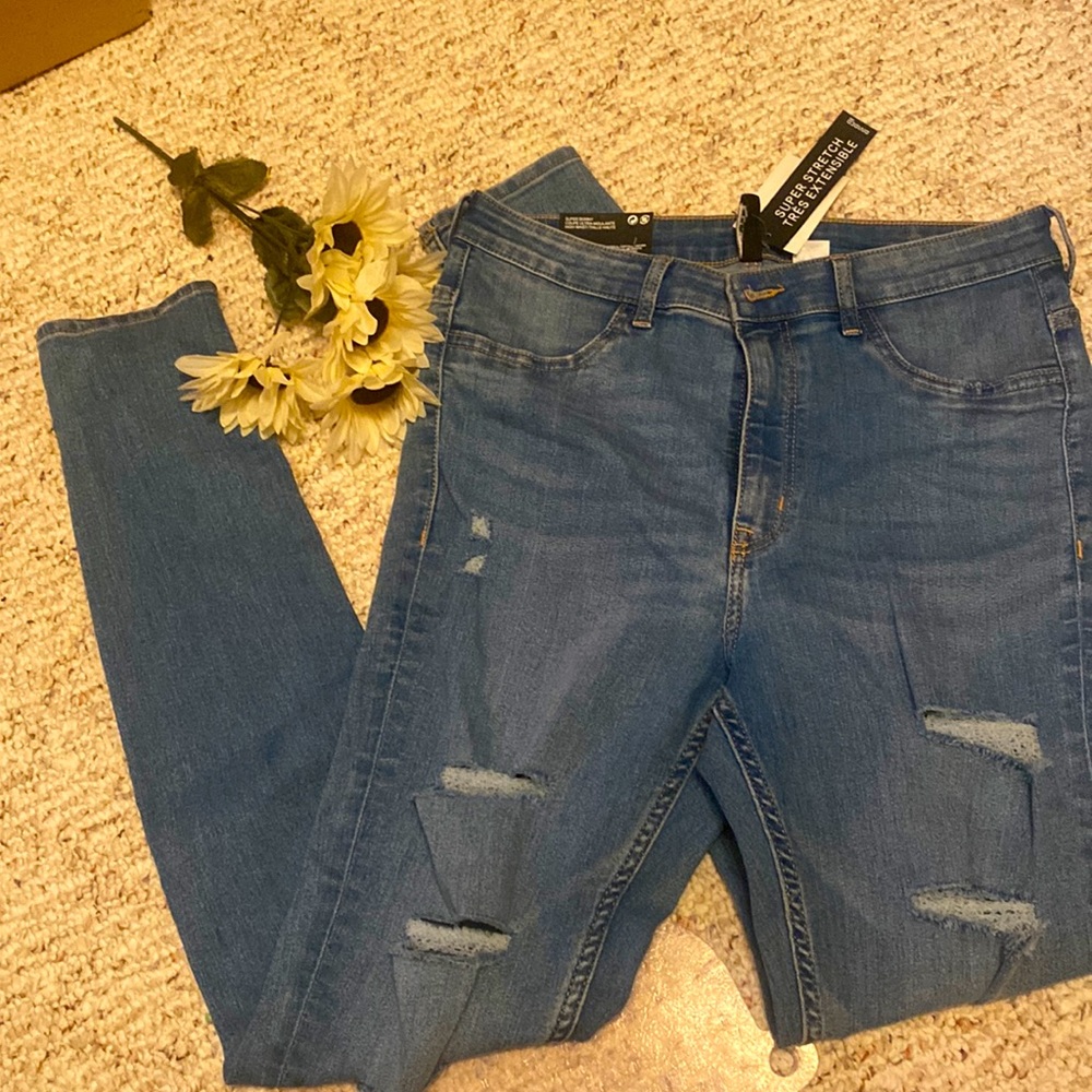 H&M super skinny high waist super stretch jean